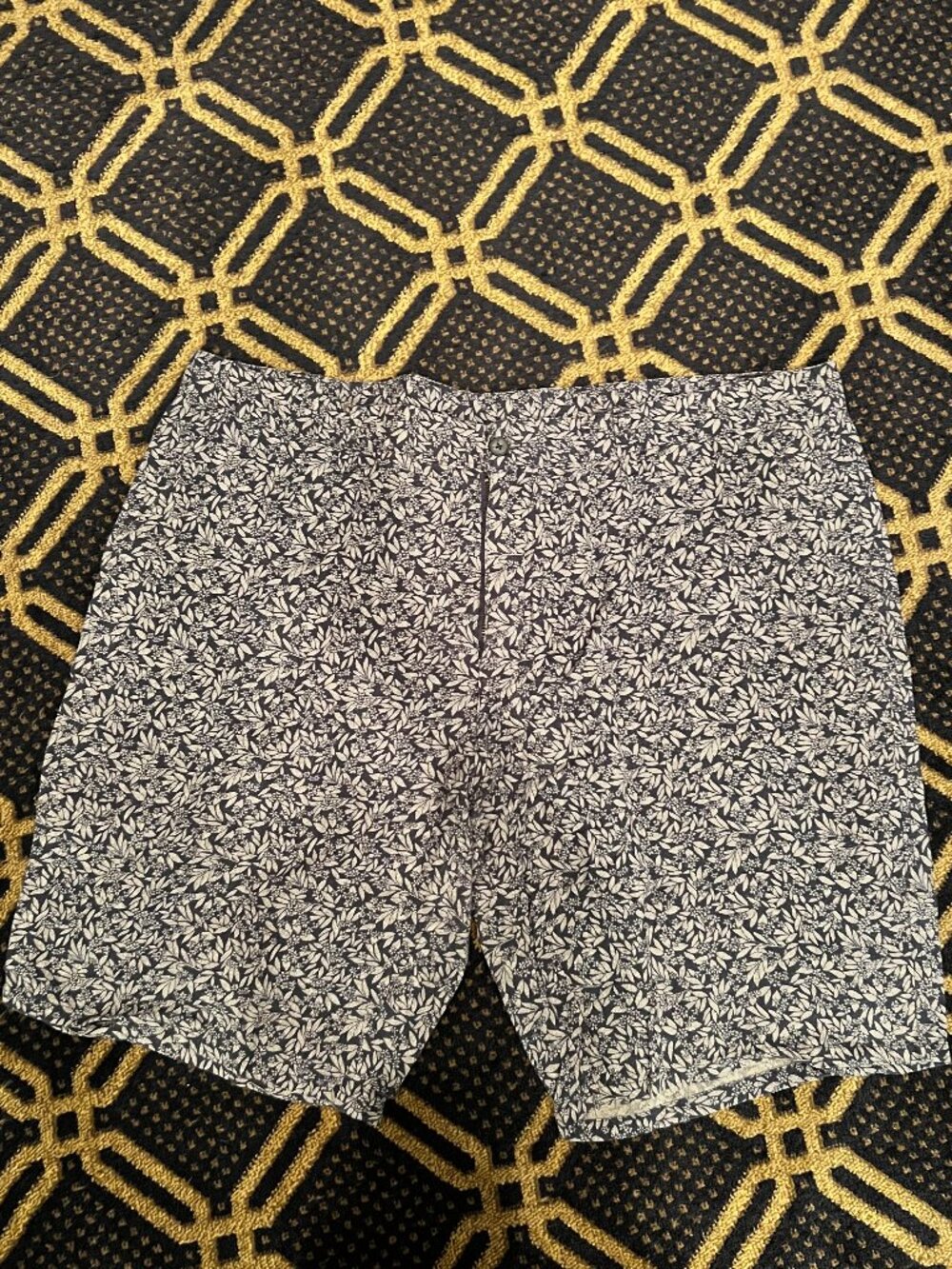 Toscano Firenze Men’s Size 42 Navy Floral Print Shorts Chino Golf Casual